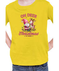 Детска Коледна Тениска Oh Deer Christmas Is Here Коледа е тук