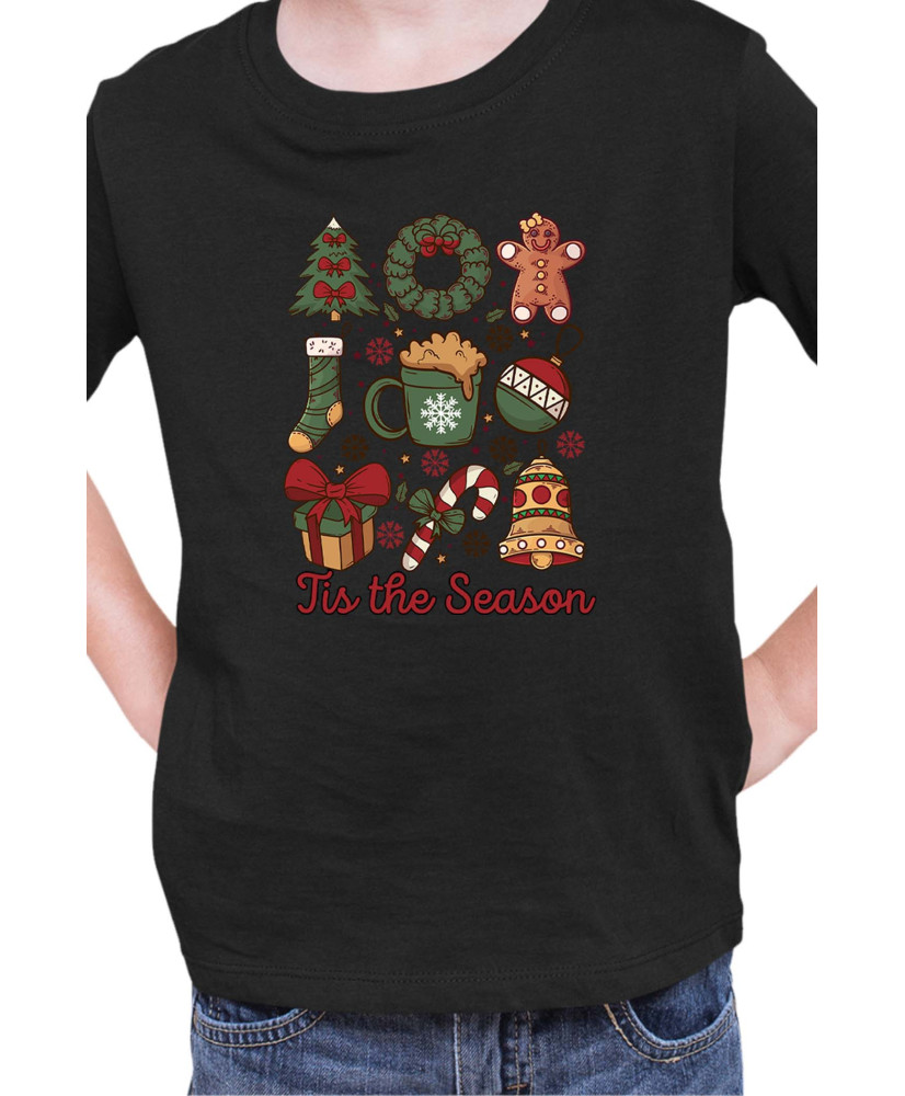 Детска Коледна Тениска This The Season Retro Coquette