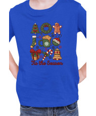 Детска Коледна Тениска This The Season Retro Coquette