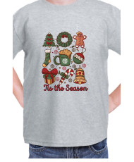 Детска Коледна Тениска This The Season Retro Coquette