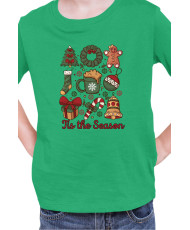 Детска Коледна Тениска This The Season Retro Coquette