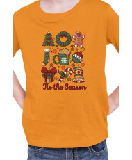 Детска Коледна Тениска This The Season Retro Coquette