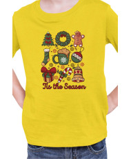 Детска Коледна Тениска This The Season Retro Coquette