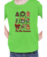 Детска Коледна Тениска This The Season Retro Coquette