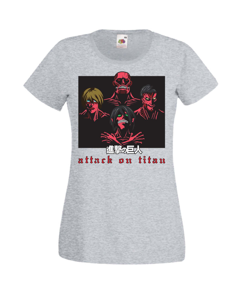 Дамска Тениска Anime Manga Attack On Titan The Titans
