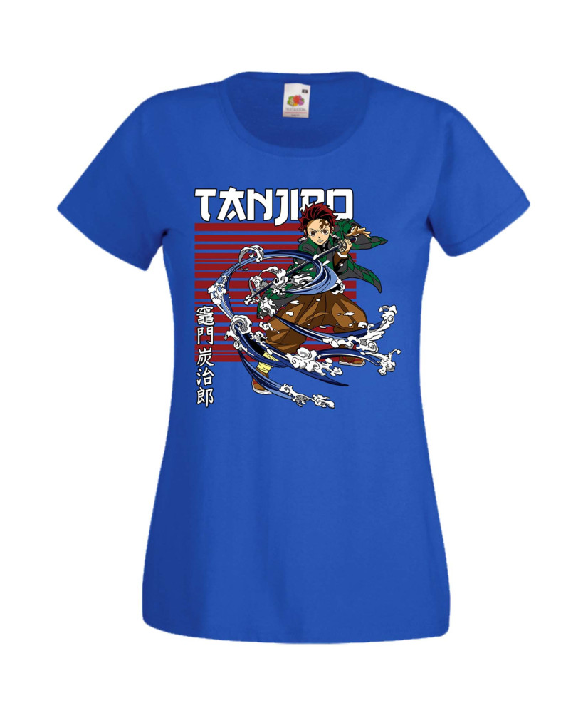 Дамска Тениска Anime Manga Demon Slayer Tanjiro Kamado 02 Дамска Тениска Anime Manga Demon Slayer Tanjiro Kamado 02