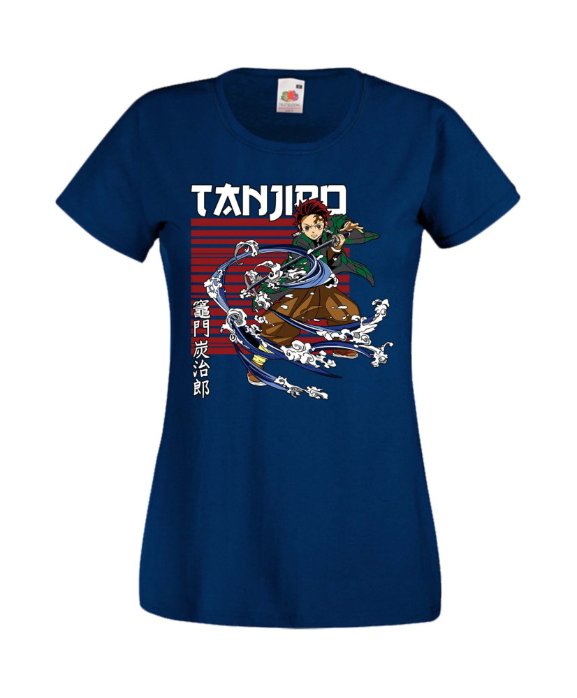Дамска Тениска Anime Manga Demon Slayer Tanjiro Kamado 02 Дамска Тениска Anime Manga Demon Slayer Tanjiro Kamado 02