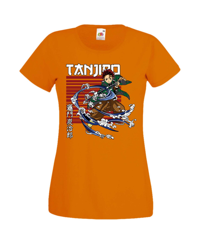 Дамска Тениска Anime Manga Demon Slayer Tanjiro Kamado 02 Дамска Тениска Anime Manga Demon Slayer Tanjiro Kamado 02