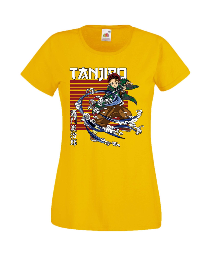 Дамска Тениска Anime Manga Demon Slayer Tanjiro Kamado 02 Дамска Тениска Anime Manga Demon Slayer Tanjiro Kamado 02