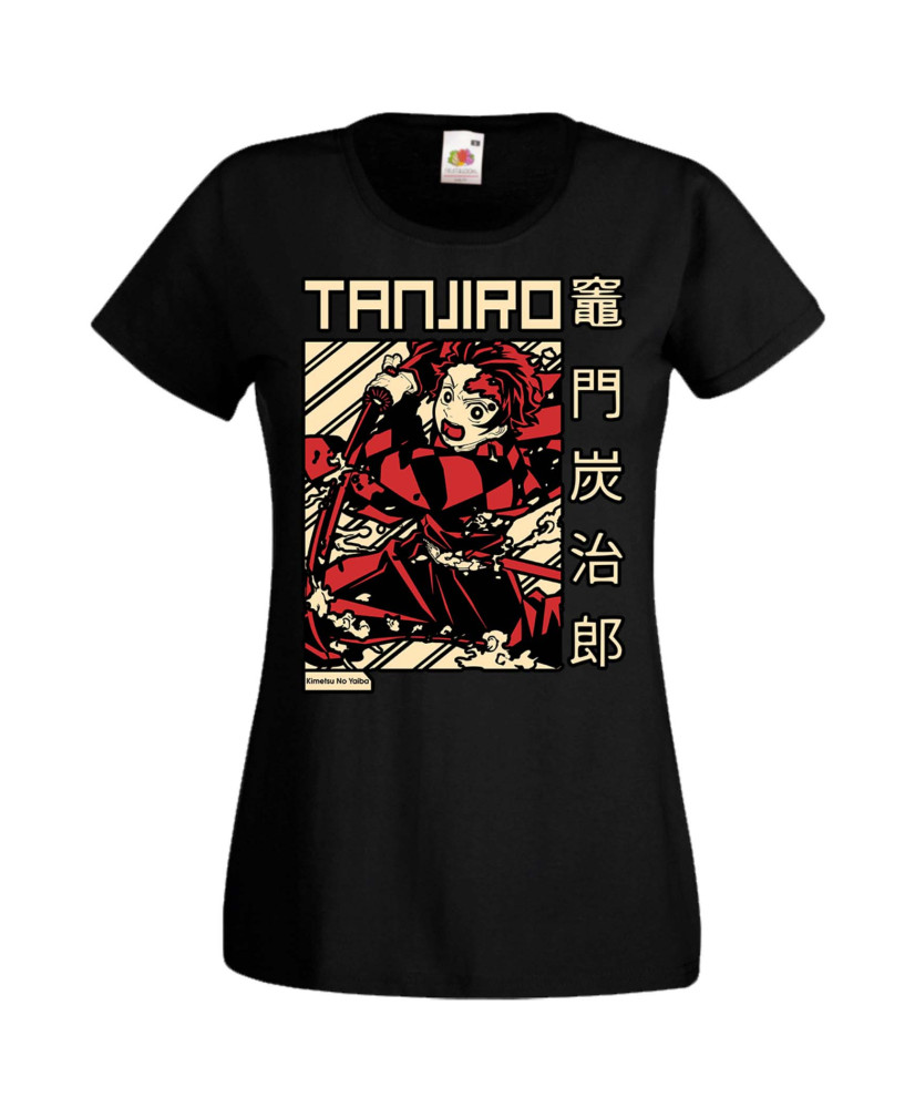 Дамска Тениска Anime Manga Demon Slayer Tanjiro Kamado 03 Дамска Тениска Anime Manga Demon Slayer Tanjiro Kamado 03