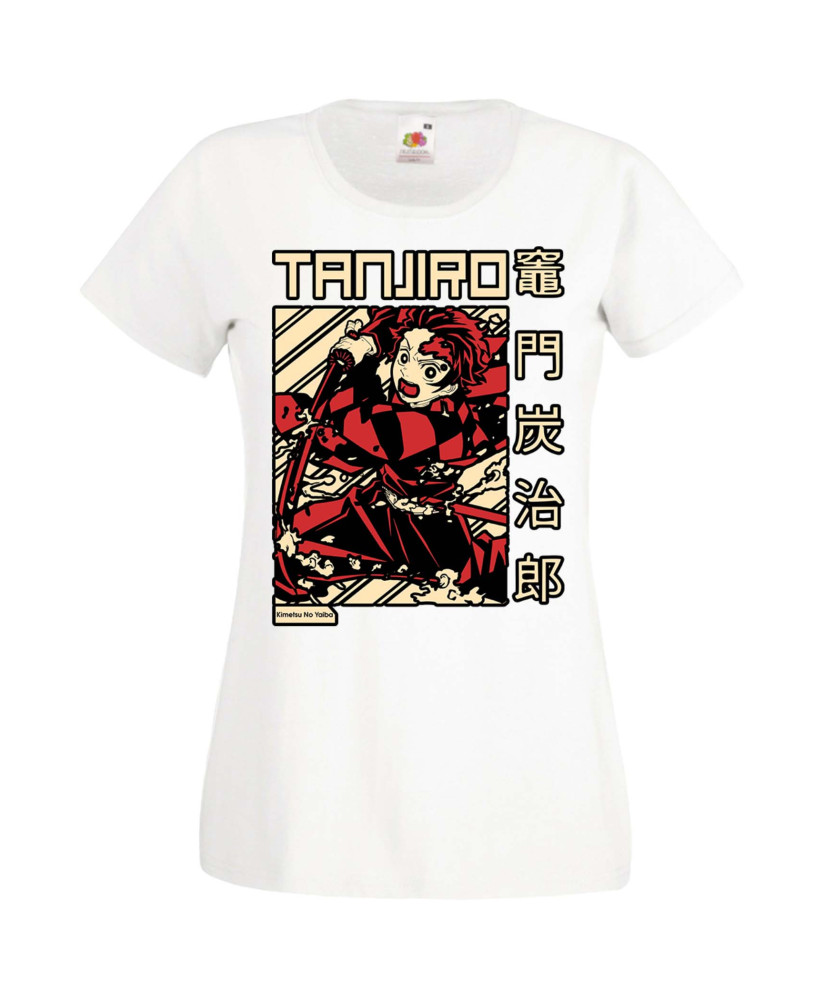 Дамска Тениска Anime Manga Demon Slayer Tanjiro Kamado 03 Дамска Тениска Anime Manga Demon Slayer Tanjiro Kamado 03