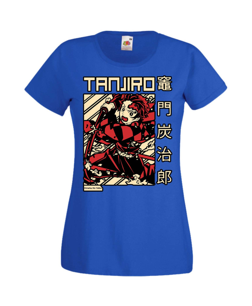 Дамска Тениска Anime Manga Demon Slayer Tanjiro Kamado 03 Дамска Тениска Anime Manga Demon Slayer Tanjiro Kamado 03