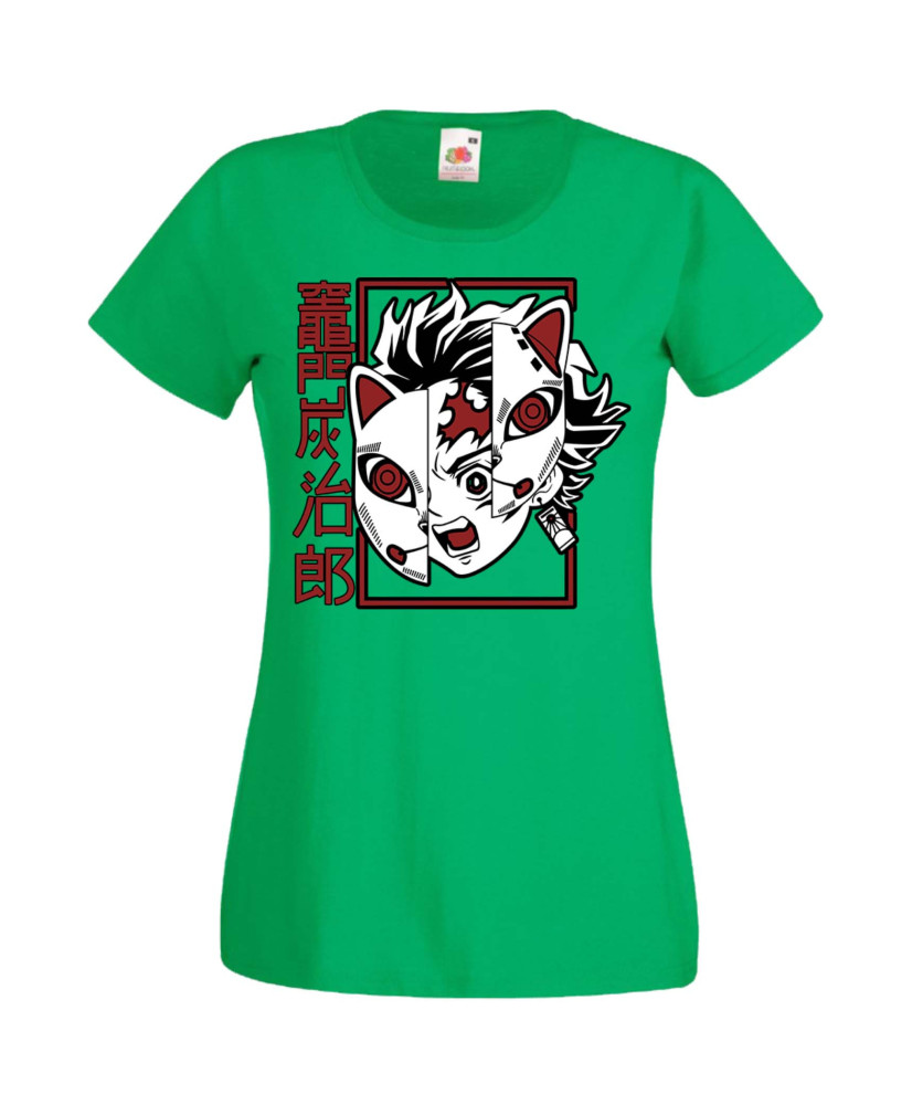 Дамска Тениска Anime Manga Demon Slayer Tanjiro Tonos Дамска Тениска Anime Manga Demon Slayer Tanjiro Tonos