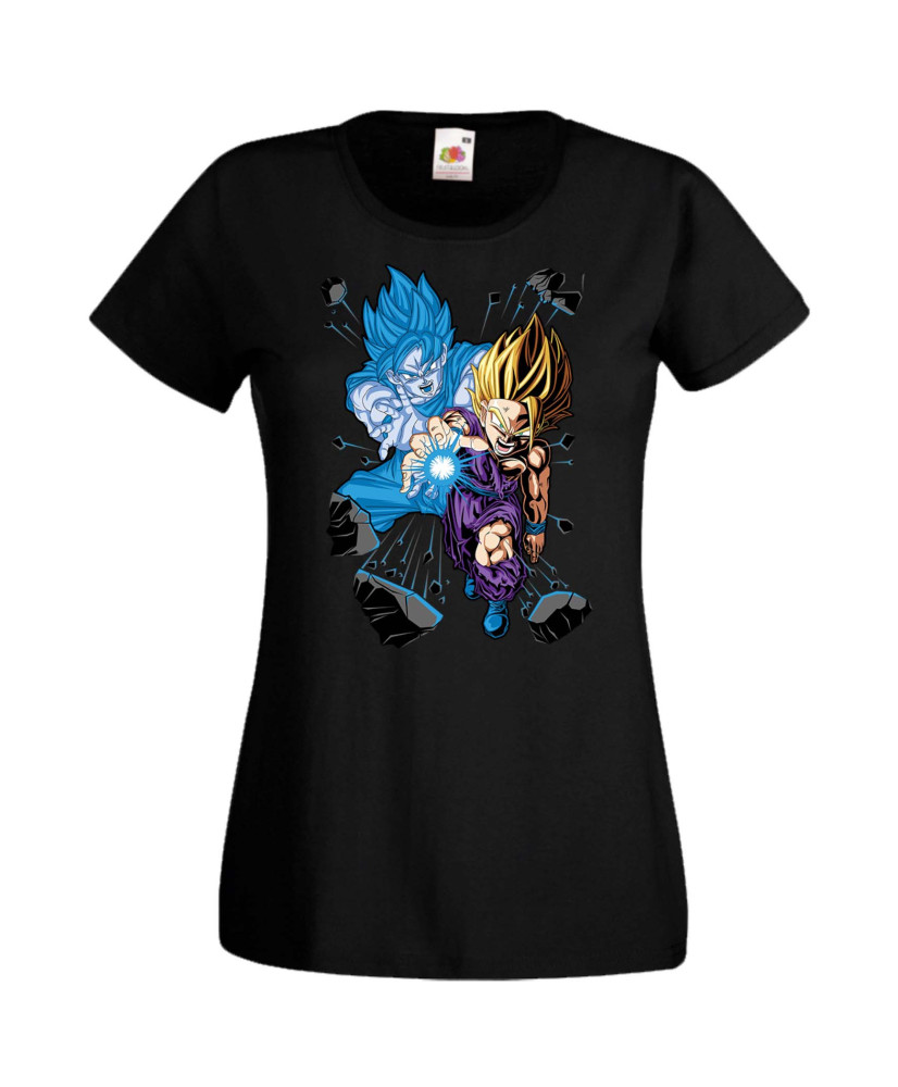Дамска Тениска Anime Manga Dragon Ball Z Gohan X Goku