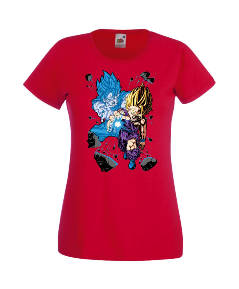 Дамска Тениска Anime Manga Dragon Ball Z Gohan X Goku