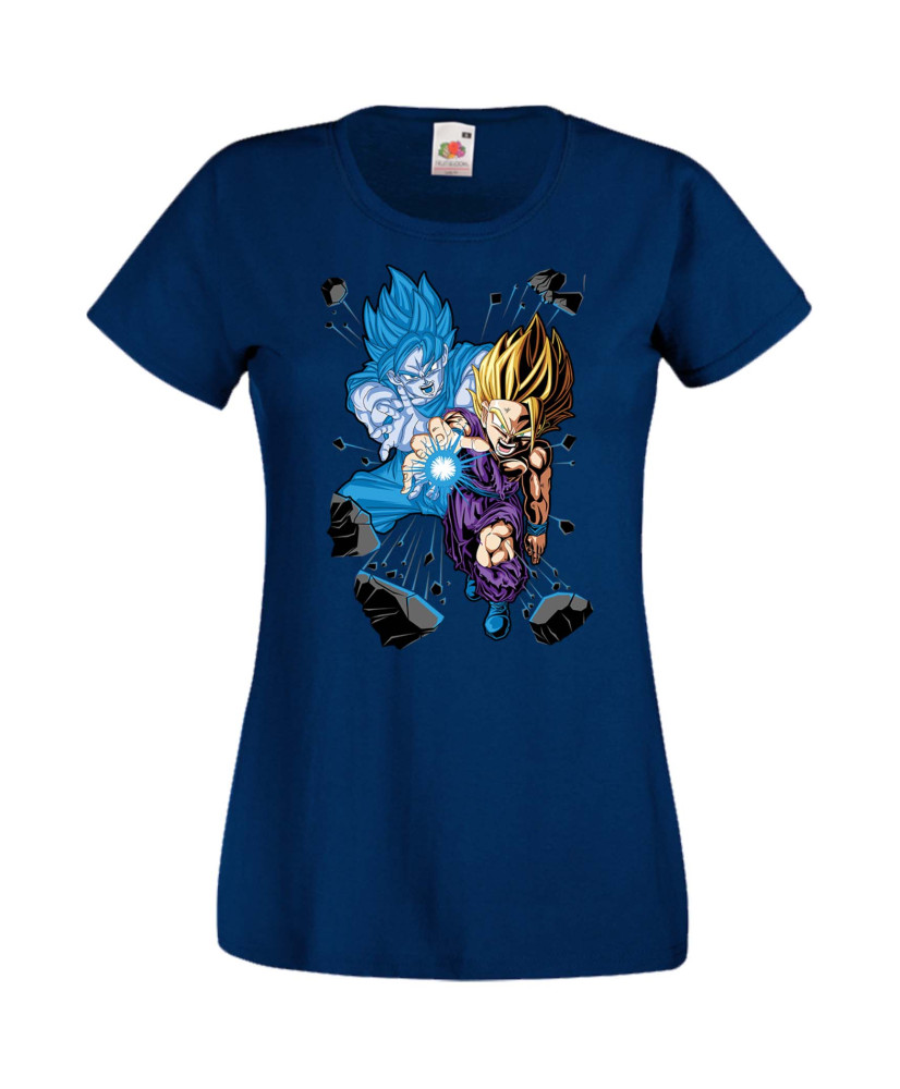 Дамска Тениска Anime Manga Dragon Ball Z Gohan X Goku Дамска Тениска Anime Manga Dragon Ball Z Gohan X Goku