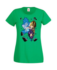 Дамска Тениска Anime Manga Dragon Ball Z Gohan X Goku