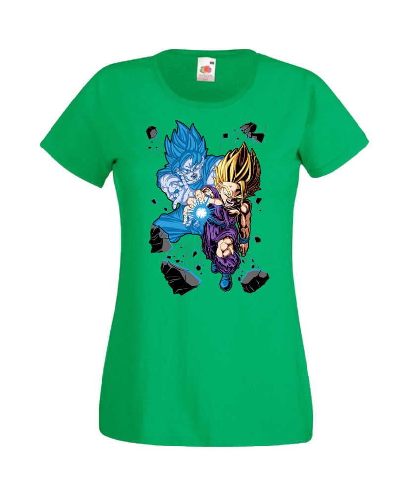 Дамска Тениска Anime Manga Dragon Ball Z Gohan X Goku