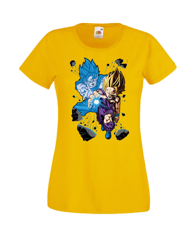 Дамска Тениска Anime Manga Dragon Ball Z Gohan X Goku