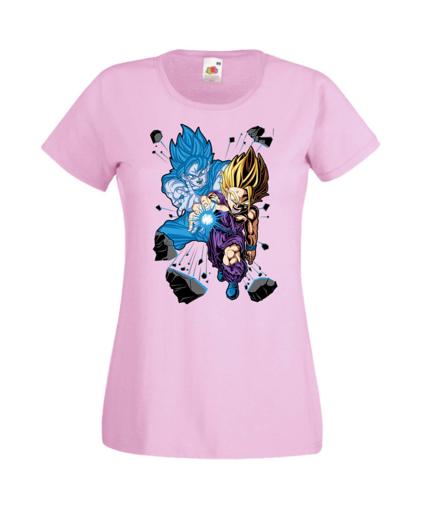 Дамска Тениска Anime Manga Dragon Ball Z Gohan X Goku