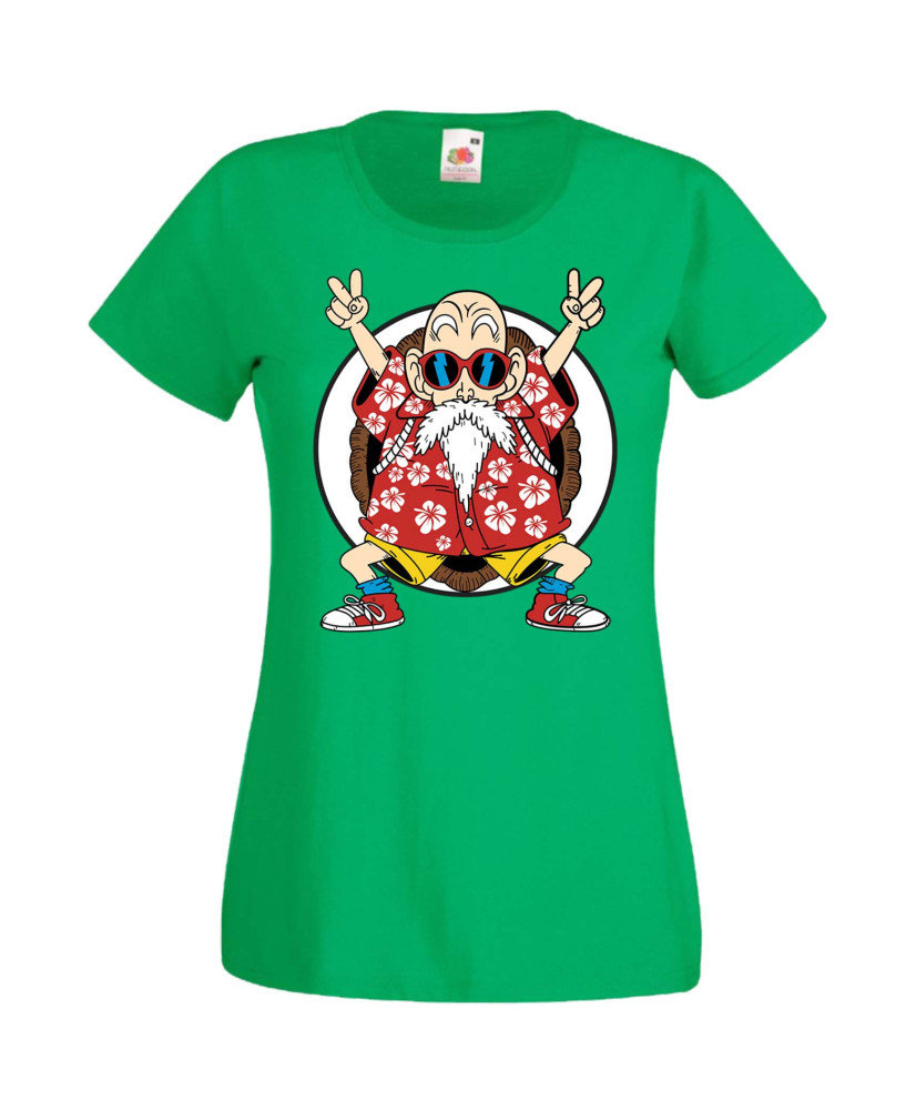 Дамска Тениска Anime Manga Dragon Ball Z Master Roshi 02