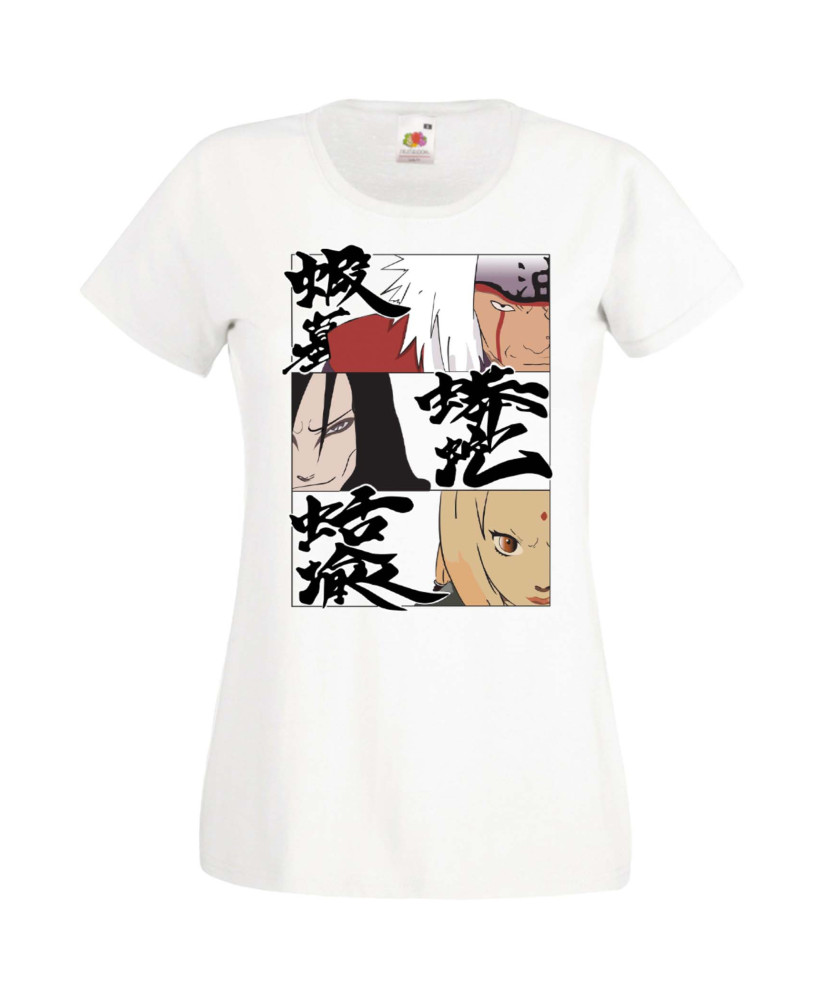 Дамска Тениска Anime Manga Naruto Legendary Sannin Дамска Тениска Anime Manga Naruto Legendary Sannin