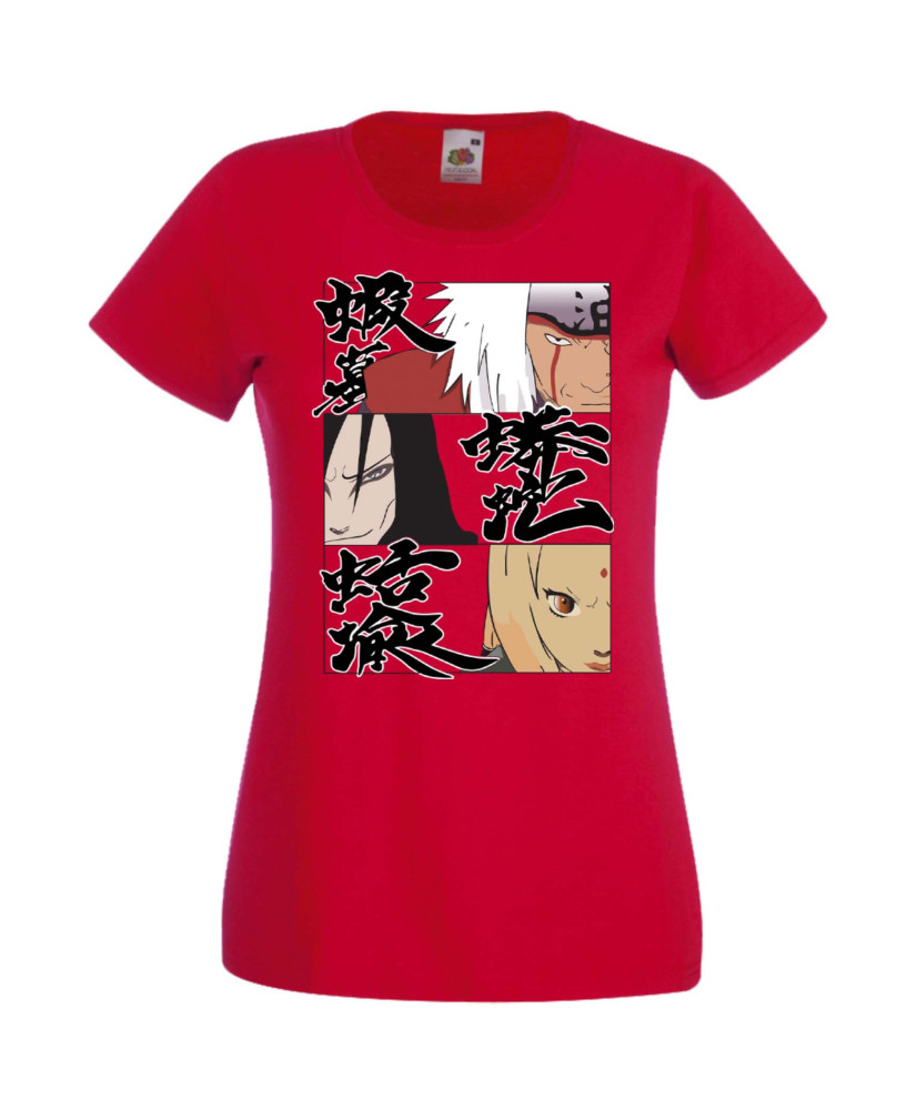 Дамска Тениска Anime Manga Naruto Legendary Sannin Дамска Тениска Anime Manga Naruto Legendary Sannin