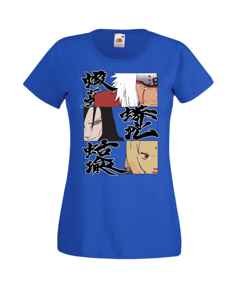 Дамска Тениска Anime Manga Naruto Legendary Sannin Дамска Тениска Anime Manga Naruto Legendary Sannin