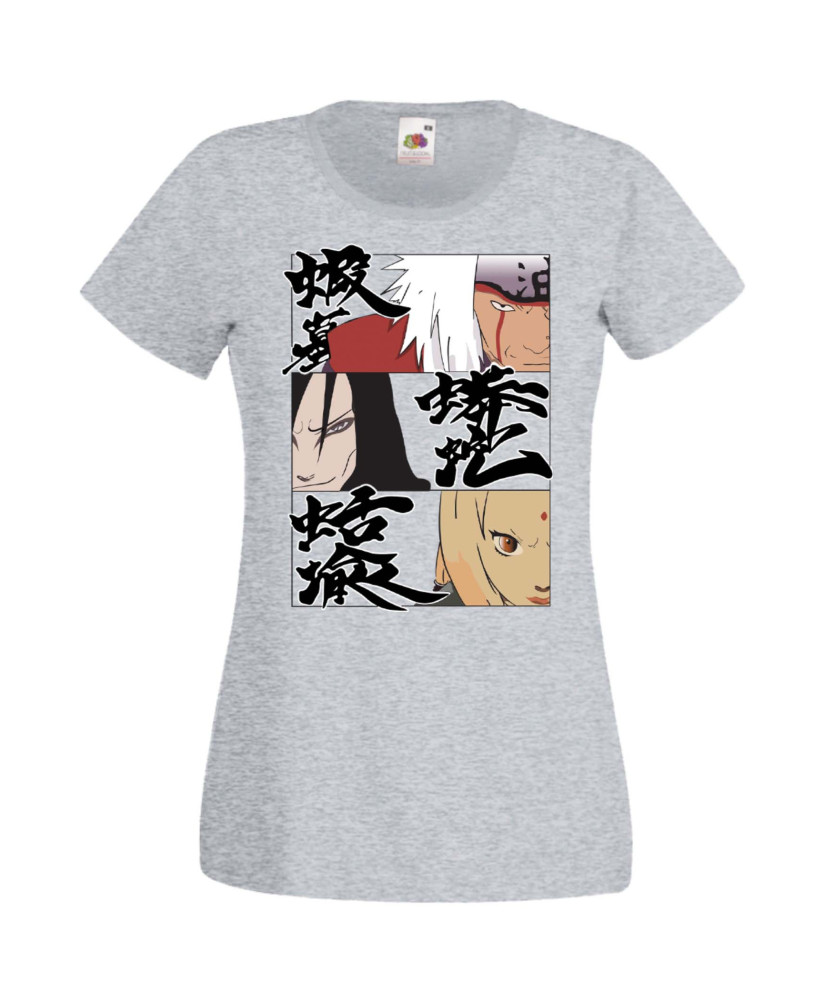 Дамска Тениска Anime Manga Naruto Legendary Sannin Дамска Тениска Anime Manga Naruto Legendary Sannin