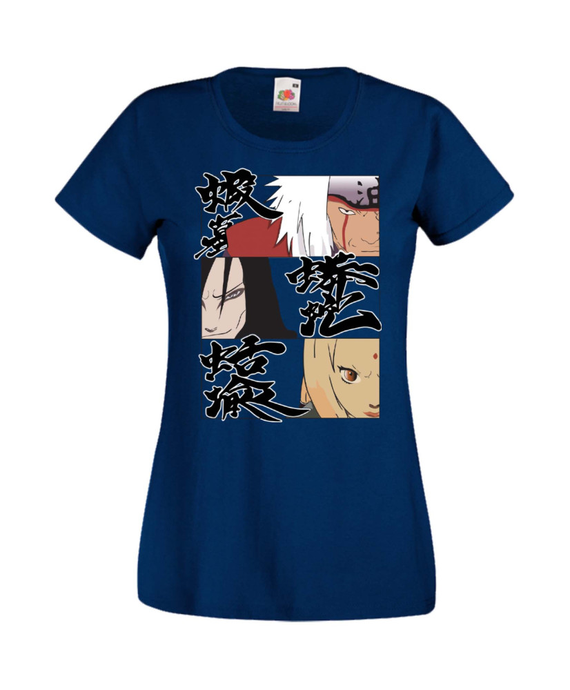 Дамска Тениска Anime Manga Naruto Legendary Sannin Дамска Тениска Anime Manga Naruto Legendary Sannin