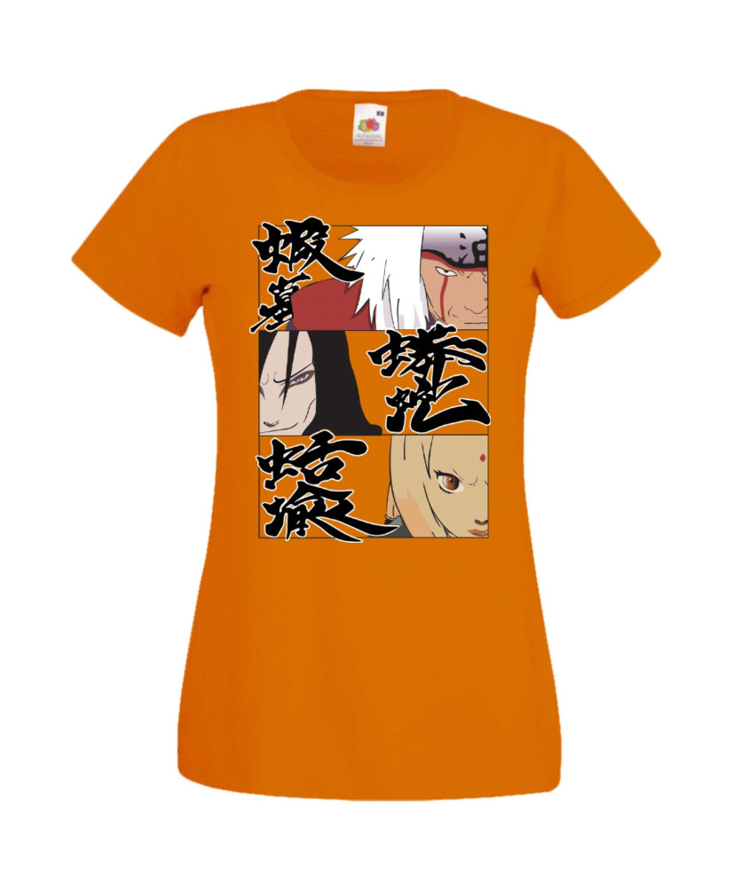 Дамска Тениска Anime Manga Naruto Legendary Sannin Дамска Тениска Anime Manga Naruto Legendary Sannin