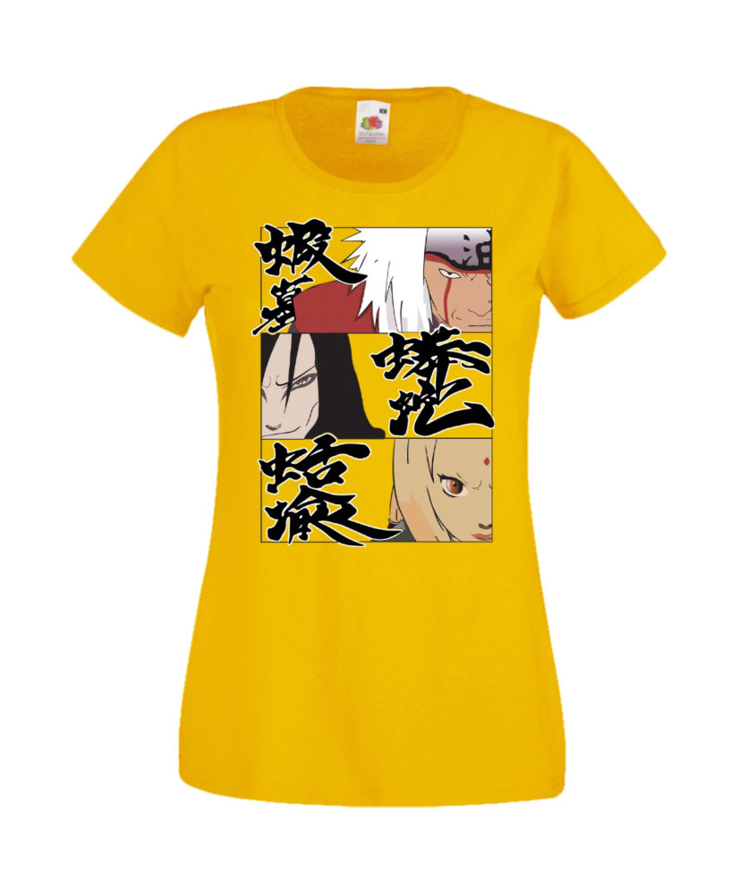 Дамска Тениска Anime Manga Naruto Legendary Sannin Дамска Тениска Anime Manga Naruto Legendary Sannin