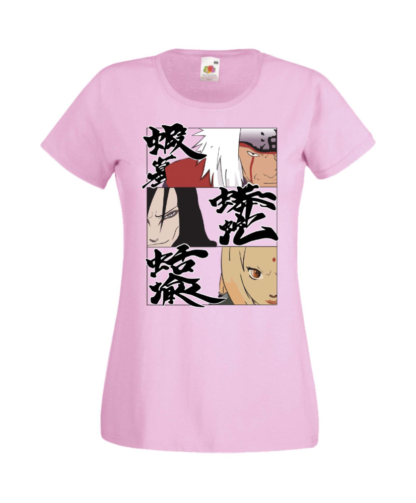 Дамска Тениска Anime Manga Naruto Legendary Sannin Дамска Тениска Anime Manga Naruto Legendary Sannin