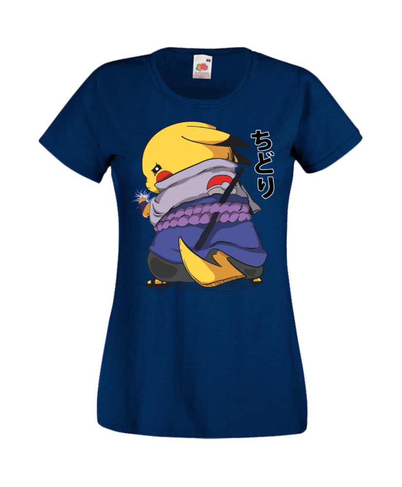 Дамска Тениска Anime Manga Naruto Pikachu Sasuke Дамска Тениска Anime Manga Naruto Pikachu Sasuke