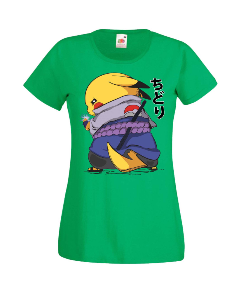 Дамска Тениска Anime Manga Naruto Pikachu Sasuke Дамска Тениска Anime Manga Naruto Pikachu Sasuke