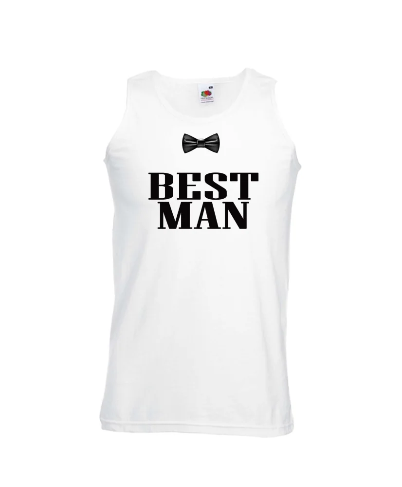Мъжки потник за ергенско парти BEST MAN BOWTIE