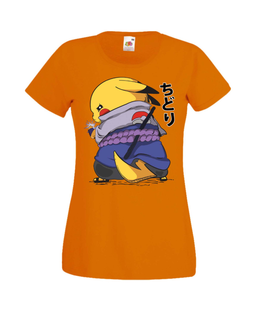 Дамска Тениска Anime Manga Naruto Pikachu Sasuke Дамска Тениска Anime Manga Naruto Pikachu Sasuke