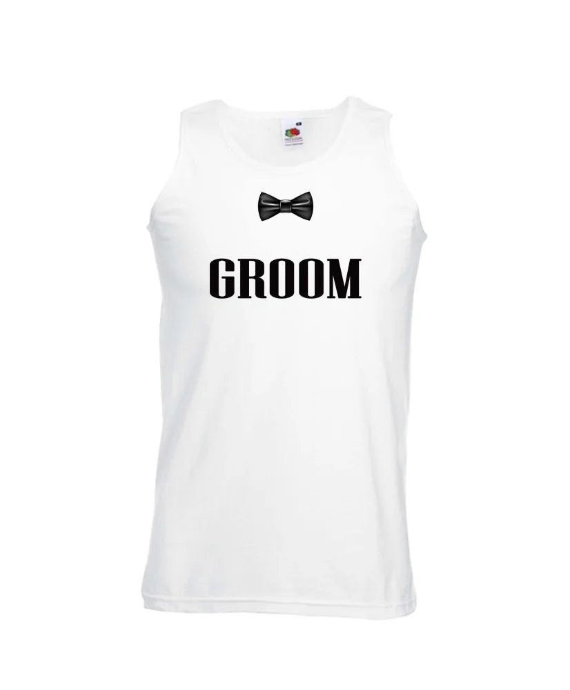 Мъжки потник за ергенско парти GROOM BOWTIE