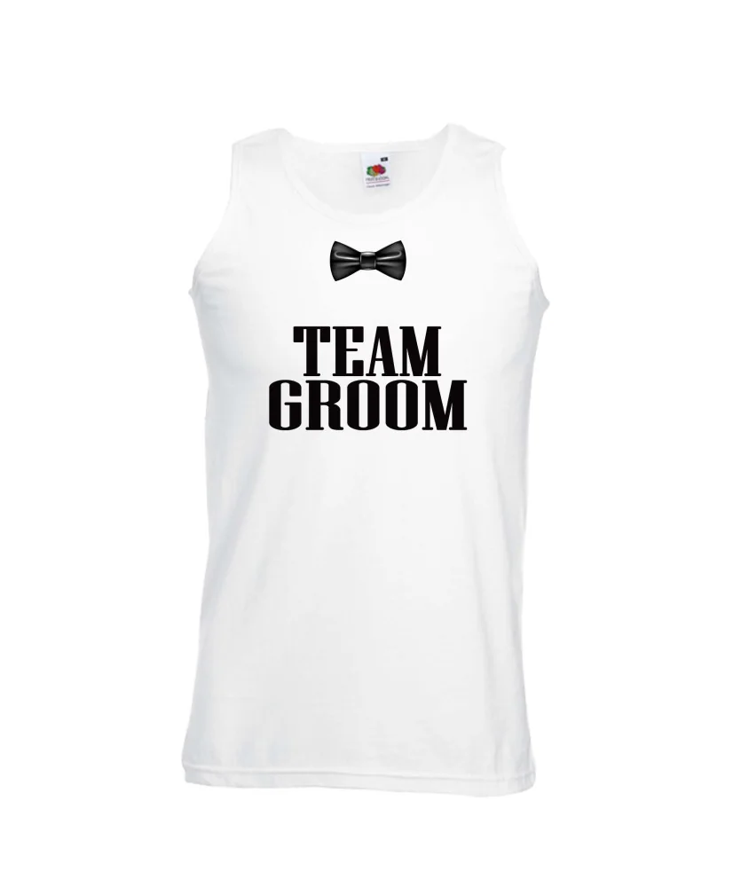 Мъжки потник за ергенско парти TEAM GROOM BOWTIE