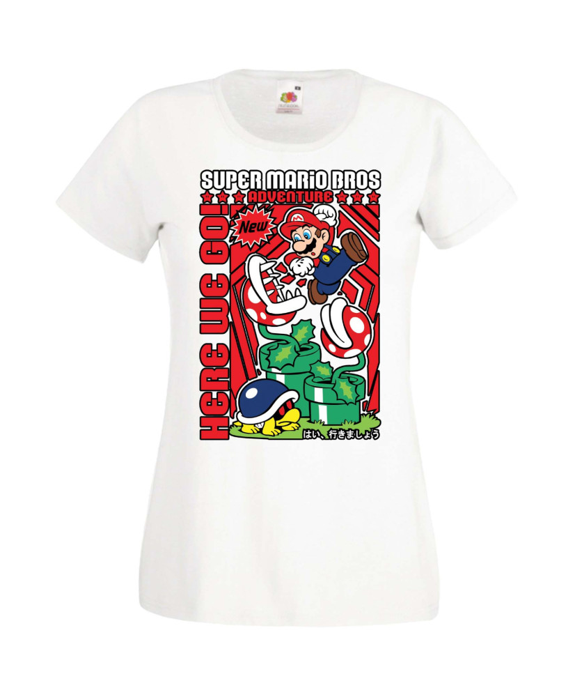 Дамска Тениска Anime Manga Super Mario Bros