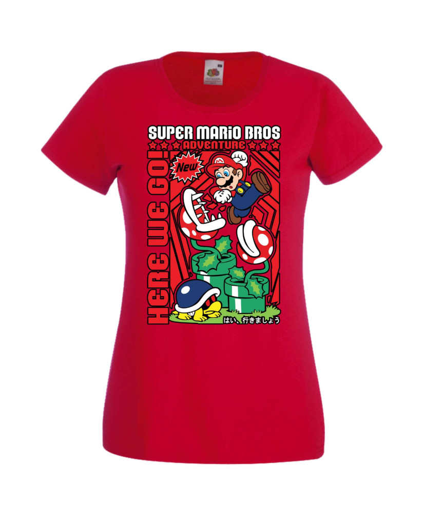 Дамска Тениска Anime Manga Super Mario Bros