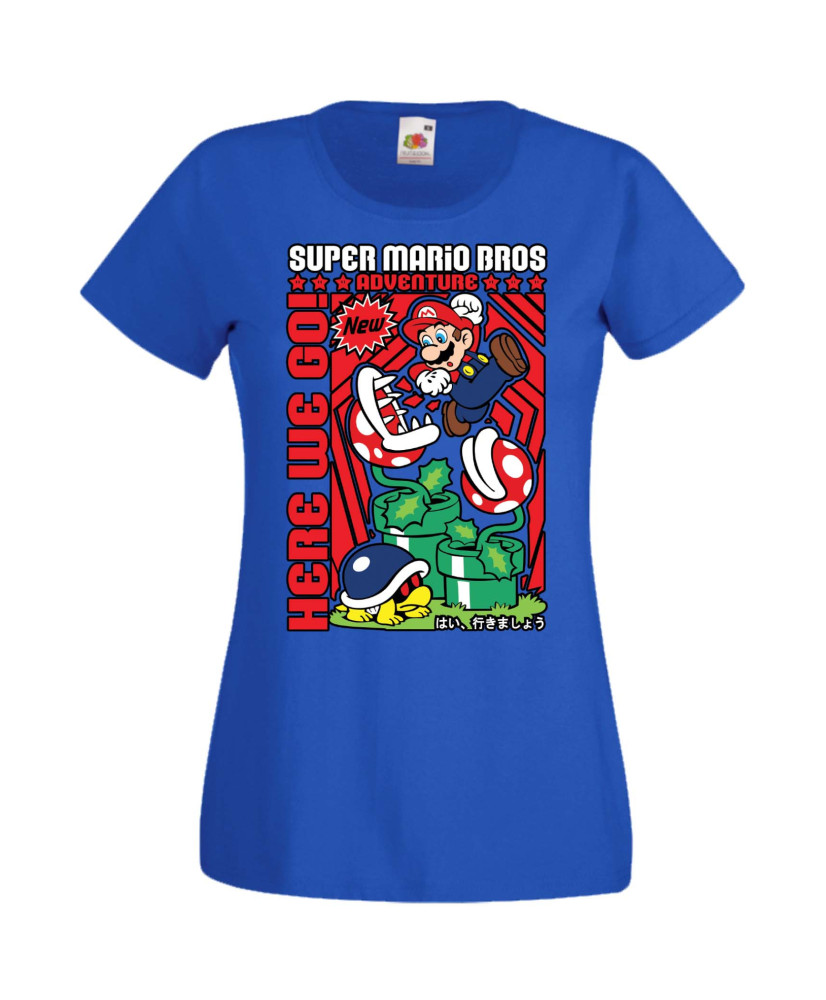 Дамска Тениска Anime Manga Super Mario Bros