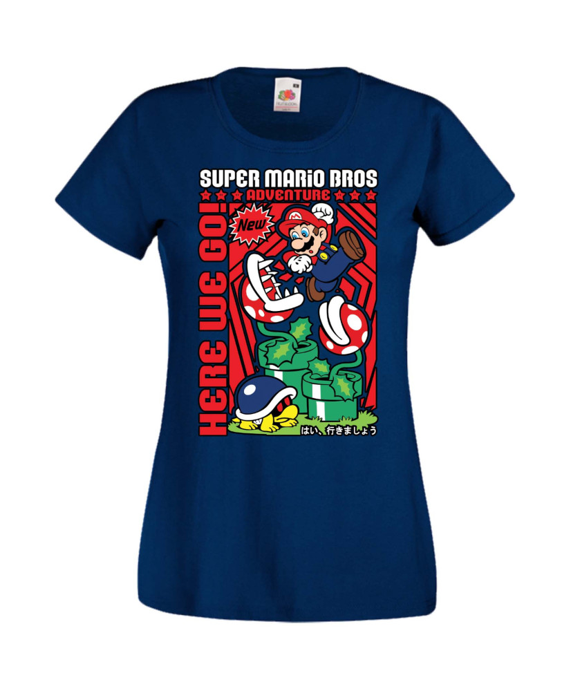 Дамска Тениска Anime Manga Super Mario Bros
