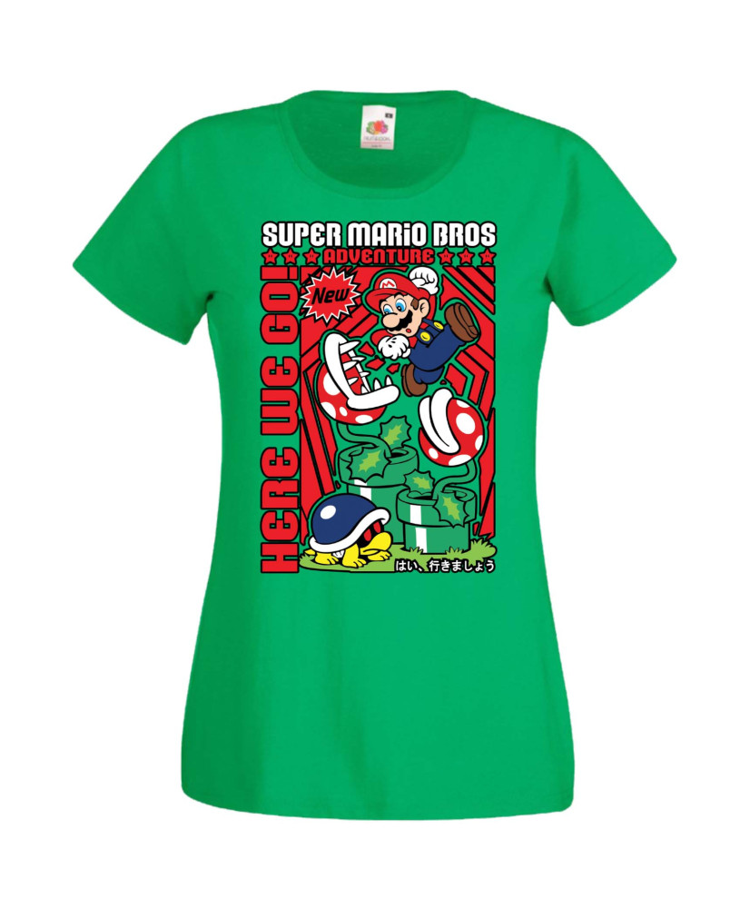 Дамска Тениска Anime Manga Super Mario Bros