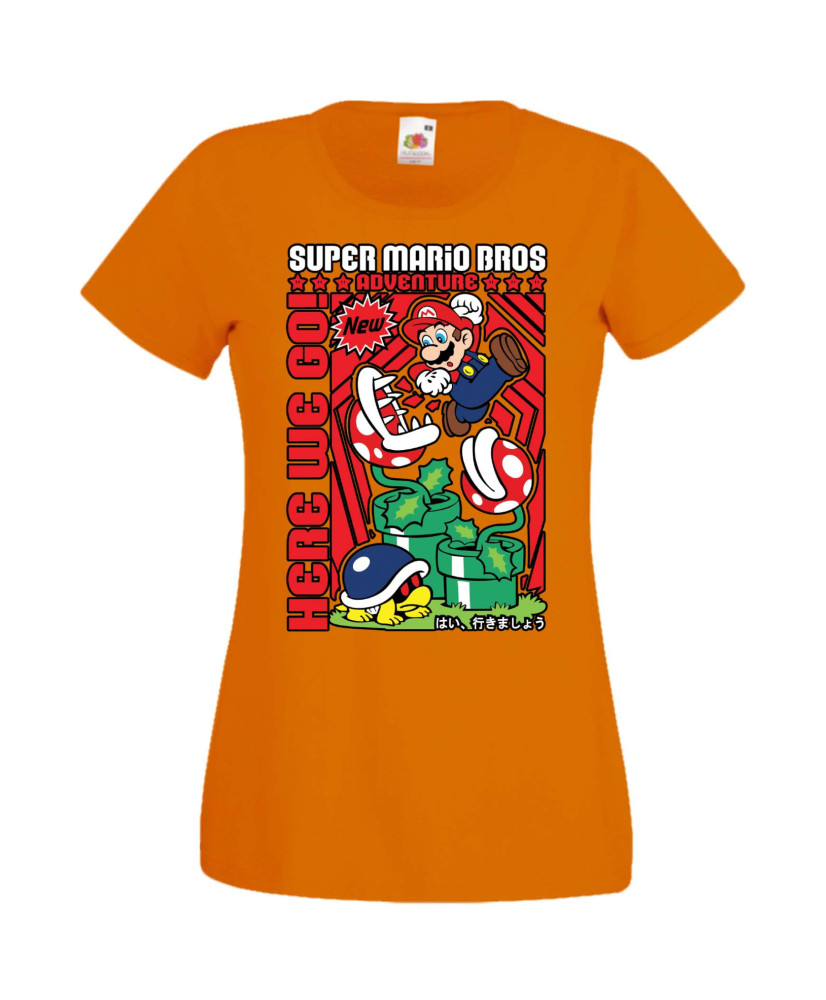 Дамска Тениска Anime Manga Super Mario Bros