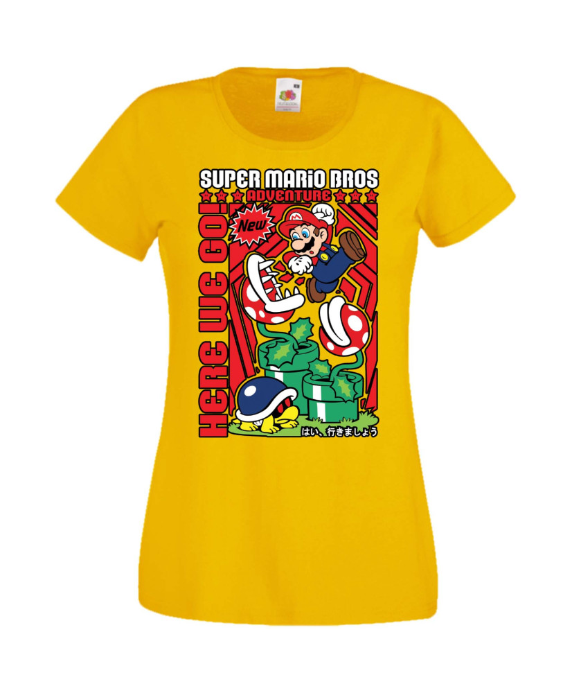 Дамска Тениска Anime Manga Super Mario Bros