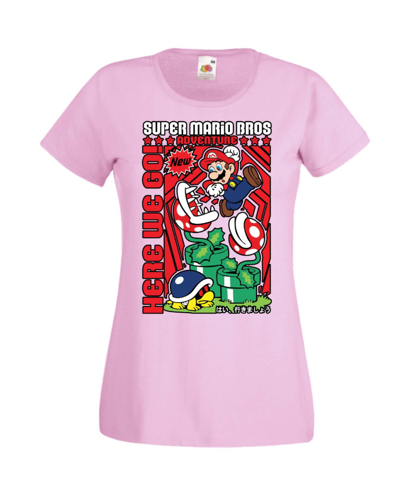 Дамска Тениска Anime Manga Super Mario Bros