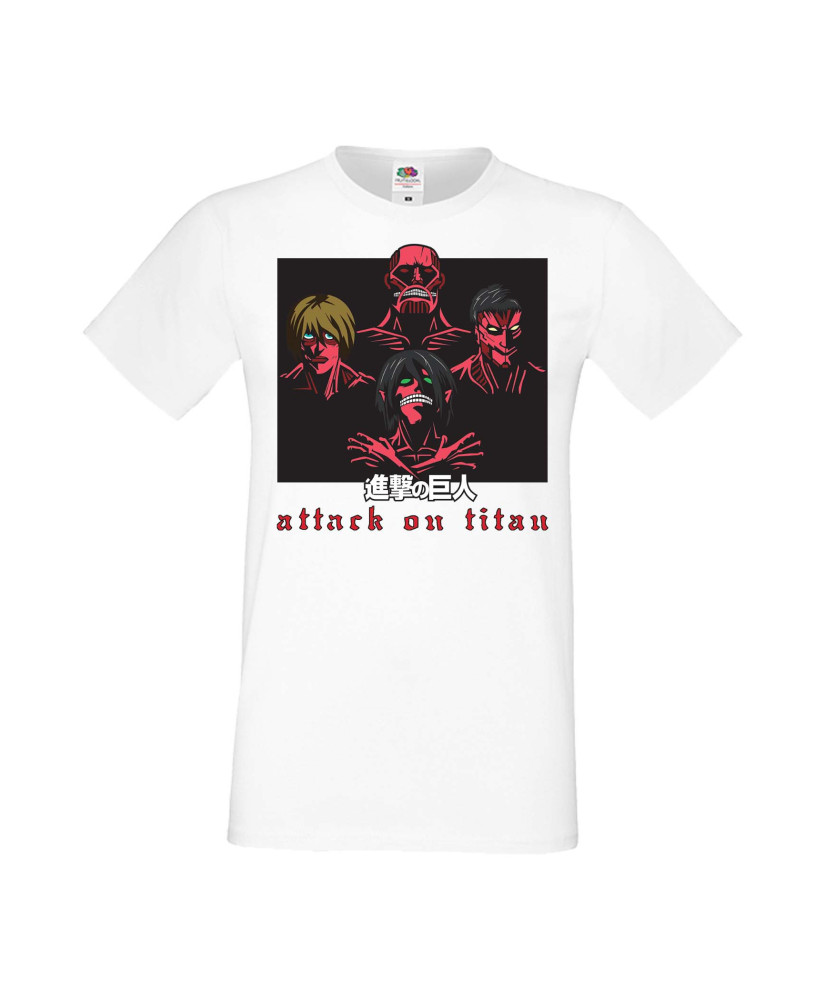 Мъжка Тениска Anime Manga Attack On Titan The Titans Мъжка Тениска Anime Manga Attack On Titan The Titans