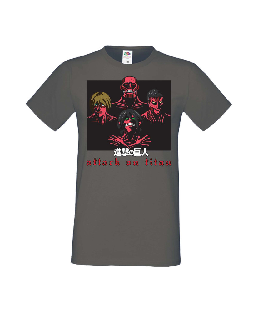 Мъжка Тениска Anime Manga Attack On Titan The Titans Мъжка Тениска Anime Manga Attack On Titan The Titans