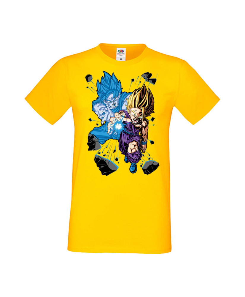 Мъжка Тениска Anime Manga Dragon Ball Z Gohan X Goku Мъжка Тениска Anime Manga Dragon Ball Z Gohan X Goku